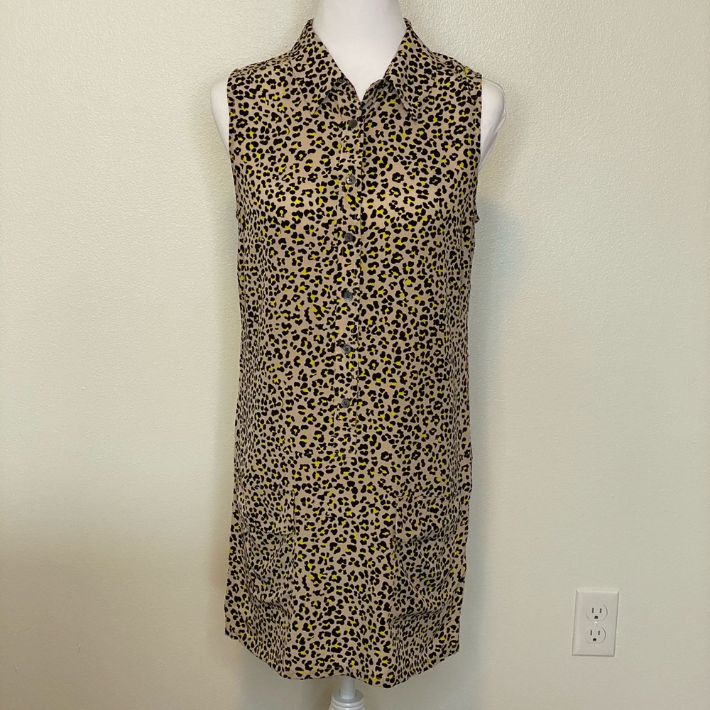 Equipment Lucida Leopard Silk Dress